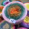 300g Cake Gradient Color Crocheted Shawl Blanket DIY Hand Knitted Cotton Blended Yarn