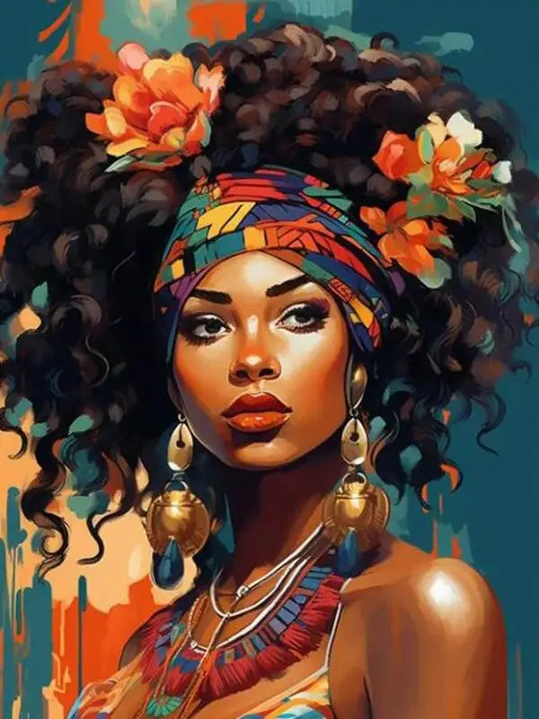 FULLCANG Diy 5D Diamond Painting New Collection African Woman Full Rhinestone Drill Mosaic Embroidery Poker Girl Picture FG2166