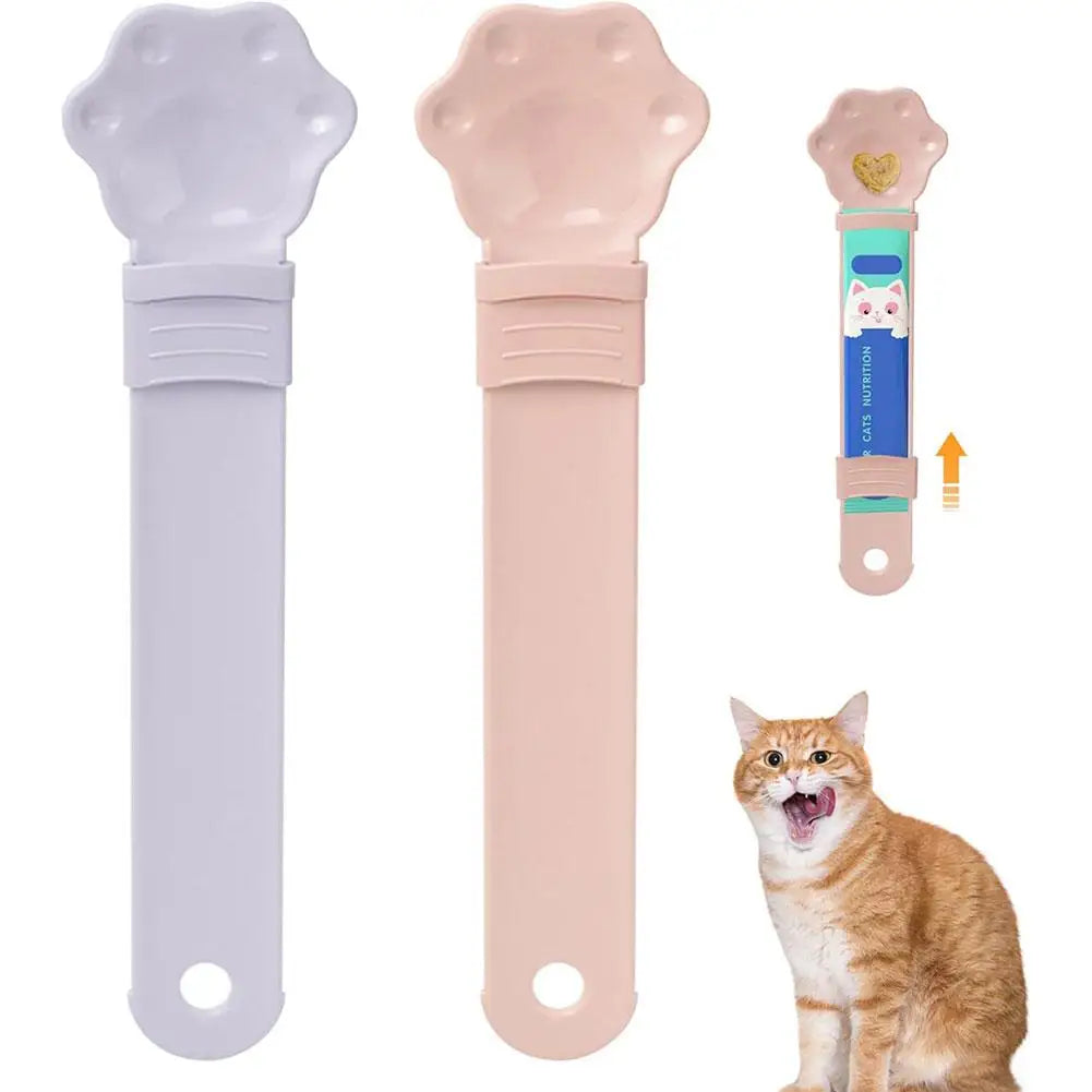 Pet Feed Spoon Wet Treat Feeder Spoon Snack Liquid Food Feeding & Watering Supplies For Indoor Kitten Treat Accessories W2f5