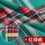 Yarn Dyed Soft Thickening Grinding Wool Plaid Fabric JK Clothing Shirt Skirt Jacket Pants Check Cloth DIY Apparel Sewing Fabrics