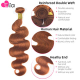 Ginger Bundles with Closure Human Hair Wig Bundles with 4x4 5x5 Lace Closure Brazilian Remy Hair Body Wave Bundles with Closure