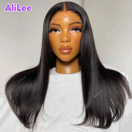 Ash Blonde Color Straight 13X4 13X6 Lace Frontal Human Hair Wig For Women Transparent 4X4 5X5 Lace Closure Wig Blonde Color Wig