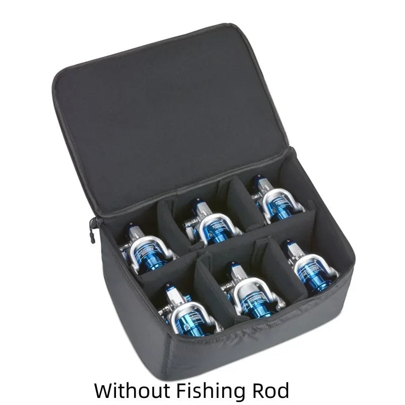 1pcs High-capacity Fishing Box Bag Multifunctional Shockproof Fishing Accessory Spinning Rod Reel Outdoor Case Portable Storage