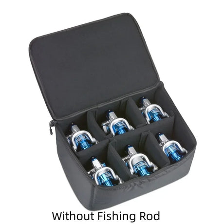 1pcs High-capacity Fishing Box Bag Multifunctional Shockproof Fishing Accessory Spinning Rod Reel Outdoor Case Portable Storage