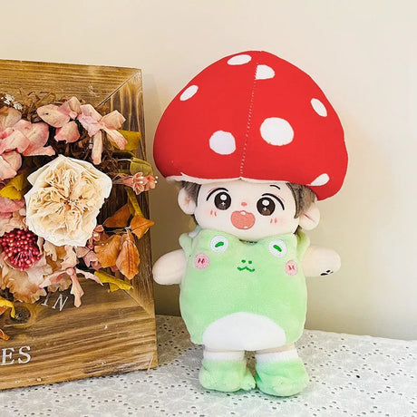 Doll Clothes for 20cm Idol Doll Outfit Accessories Green Dinosaur One-Piece Suit for Super Star Dolls Toys Collection Gift