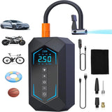 Car Tire inflation pump Portable Air Compressor Wireless Automobile Air Pump 150PSI with 7500mAh Rechargeable Battery LED Light