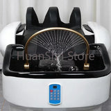 Electric Massage Shampoo Bed Hair Therapy Luxury Beauty Salon Chair Head Spa Washbasin Lavacabezas Beauty Furniture LJ50SC