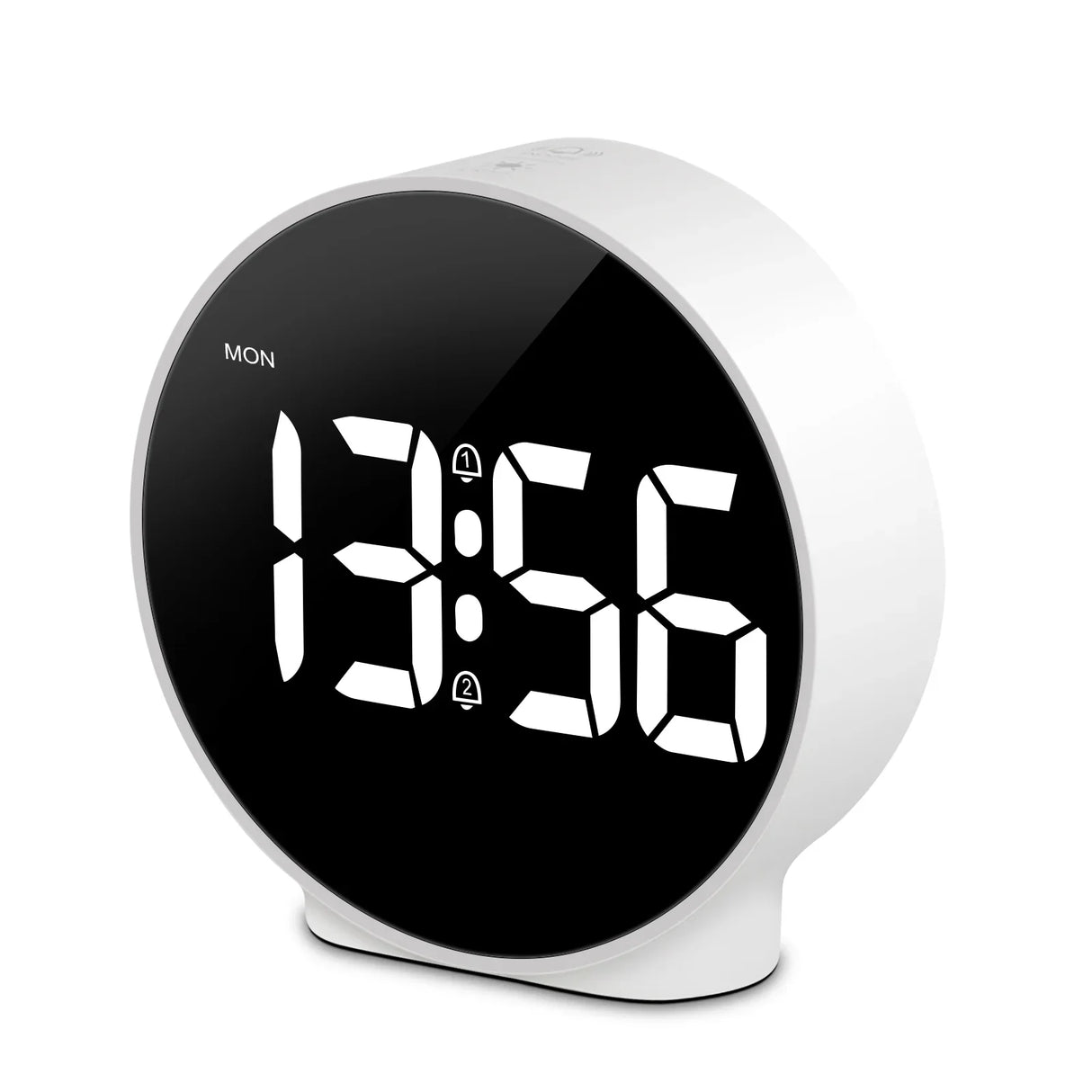 Deeyaple Colorful Alarm Clock Desk Clock Memory Function 12 24H LED Digital Table Clocks Dual Alarm Snooze Bedroom Bedside Clock