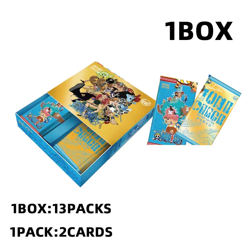 One Piece Collection Cards Box Booster Pack Anime Luffy Zoro Nami Chopper TCG Game Playing Game Cards