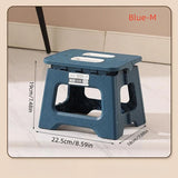 Portable Mini Outdoor Stool - 1pc Thickened Plastic Folding Chair & Bench for Adults & Kids