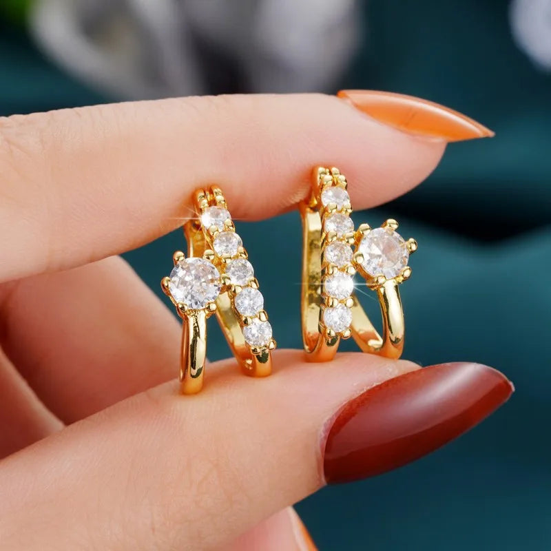 Weight Loss Magnet Earring Zircon Crystal Strong Magnetic Therapy Slimming Health Care Power Clip Earrings Party Wedding Jewelry