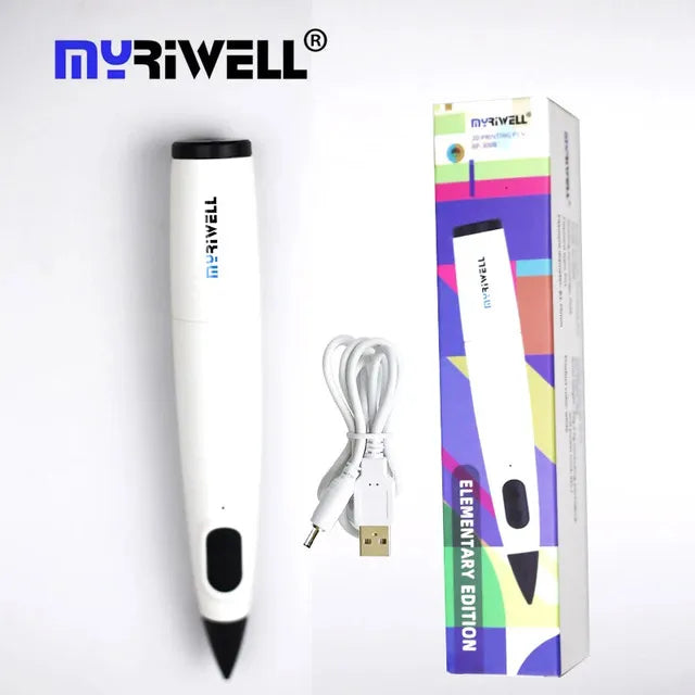 Myriwell PR 300B Low Temp 3D Pen for Kids – Create with 30 Colors of PCL Filament – Perfect Christmas & Birthday Gift!