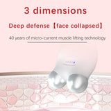 Microcurrent Facial Toning Device EMS Face Roller Electric V- Face Shaping Massager Face Lift Up Skin Care Tool Wrinkle Remove