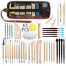 Pottery Clay Sculpting Tools Kit 8-61 Pcs/Set, Ceramic Wax Clays Carving Tools for Art Craft Pottery Sculpting Modeling Tool Set