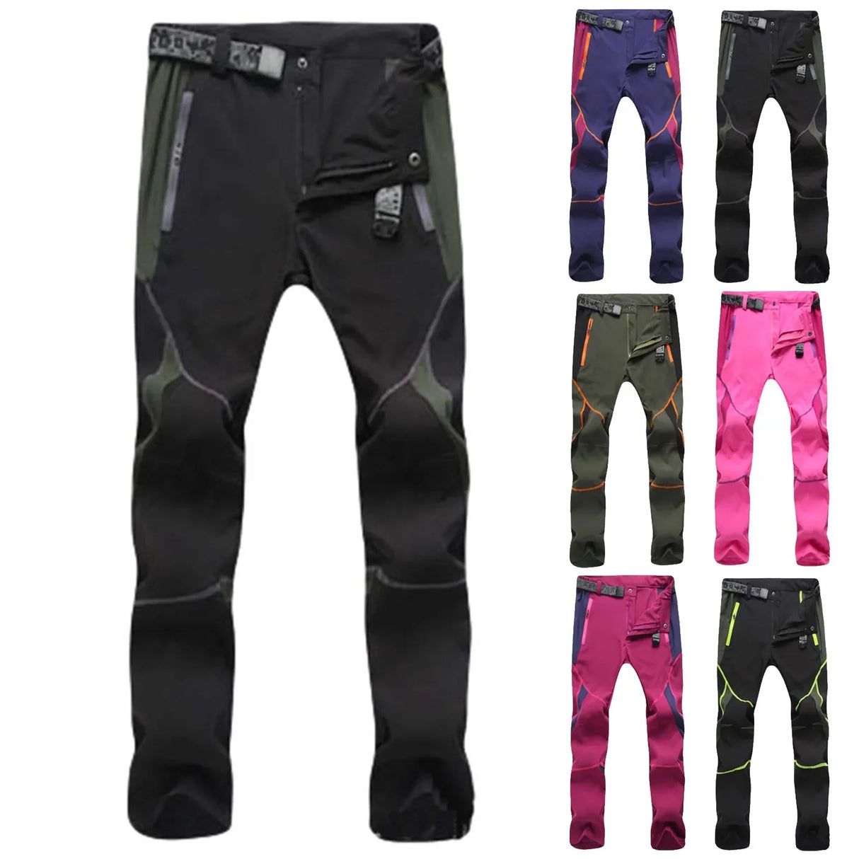 Men Pants Couple Hiking Windproof Quick Dry Trousers Summer Thin Breathable Straight Pants Cycling Camping Casual Trousers