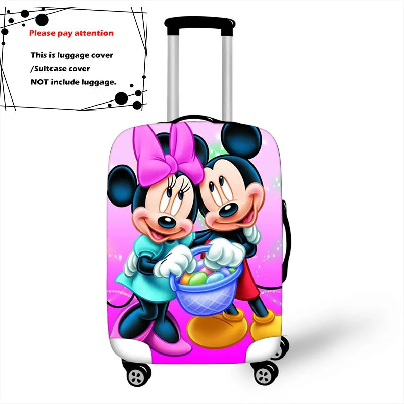 18-32 Inch Mickey Minnie Elastic Luggage Protective Cover Trolley Suitcase Protect Dust Bag Case Travel Accessories