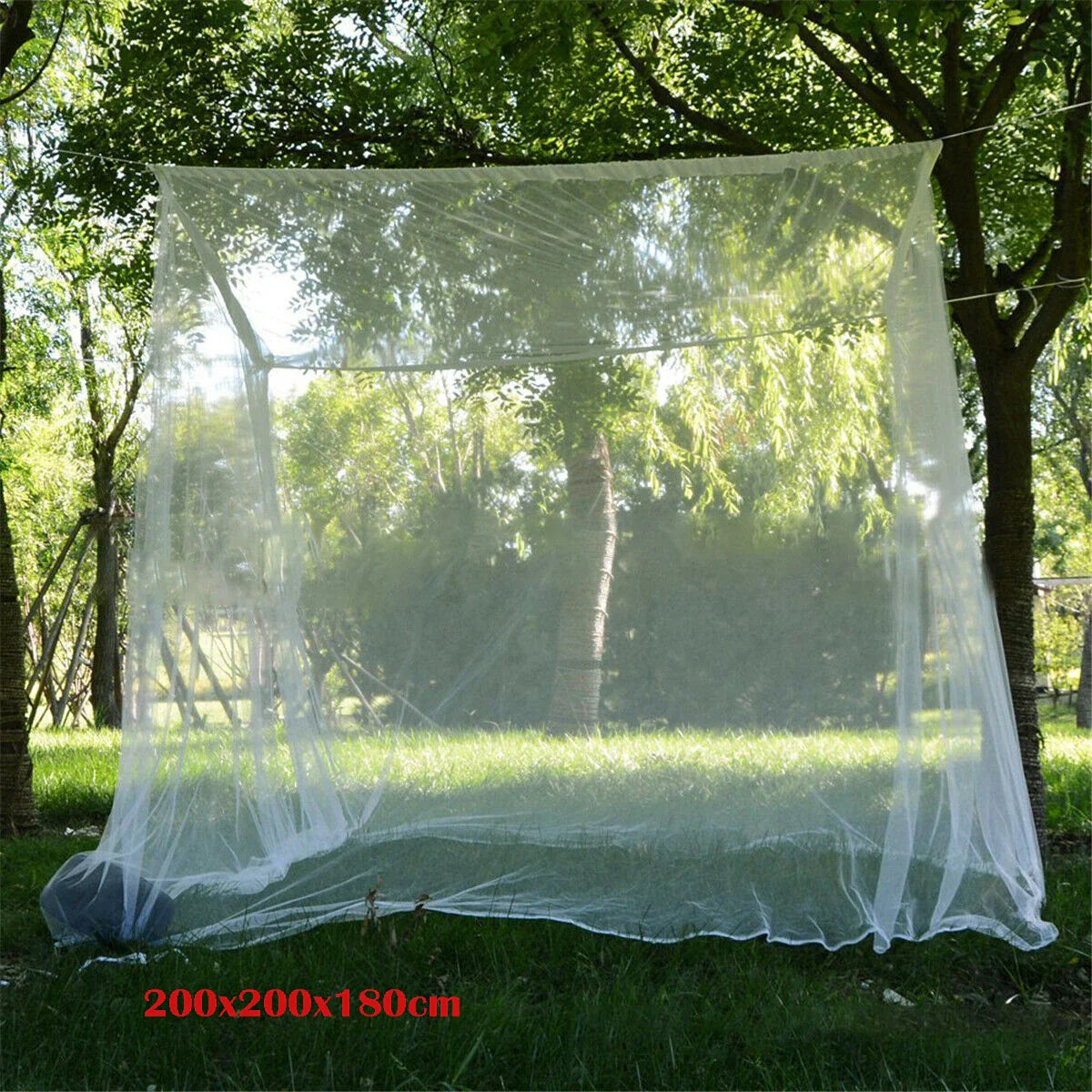 Outdoor Large White Camping Mosquito Net Travel Portable Mosquito Insect Proof Tent Indoor Bedroom Sleeping Mosquito Net