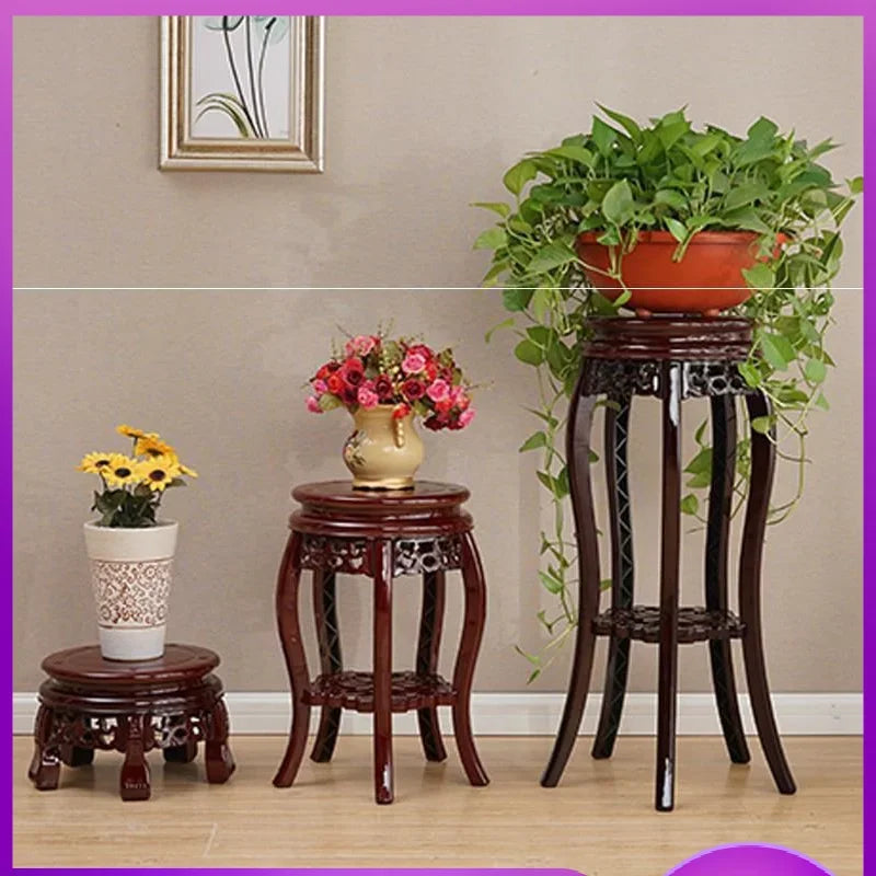 Plastic Plant Stand Flower Stands Multi-layer Pot Rack Single Antique Living Room Balcony Indoor Floor Storage Shelf