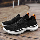 Spring Summer Casual Mesh Shoes Men Breathable Sneakers Non-Leather Thick Bottom Plus Big Size 47 48 49