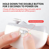 Wireless Nail Clipper 2 in1 Grinding and Polish Trimmer Manicure For Adult Child Finger Grinder Portable Auto Nails Cutter Tool