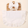 1/3Pcs Baby Headband Saliva Towel Set Floral Print Newborn Double Side Bibs Boys Girls Bandana Burp Cloths Feeding Smock Stuff