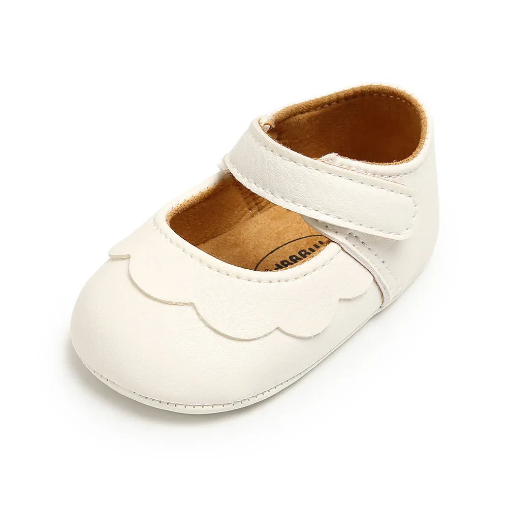 New Baby Shoes Baby Boy Girl Shoes Leather Rubber Sole Anti-slip Toddler First Walkers Infant Crib Shoes Newborn Girl Moccasins