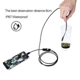 5.5 mm IP67 Waterproof Endoscope Camera 6 LEDs Adjustable USB Android Flexible Inspection Borescope Cameras for Phone Laptops PC