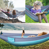 Portable Camping Hammocks for Outdoor Travel Backyard Hiking High Strength Parachute Hanging Bed Tent