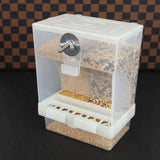 Automatic Bird Feeder for Cage, Food Dispenser, Clear Acrylic, No Mess