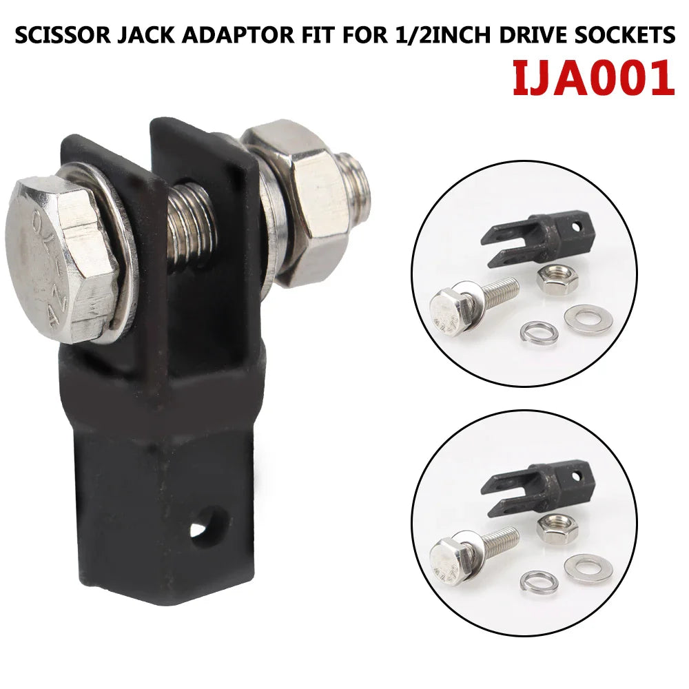 Car Jacks Lifting Equipment Use with 1/2 Inch Drive or Impact Wrench Tools Car Accessories Scissor Jack Adaptor