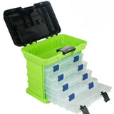 27x17x26cm 4-layer Multifunctional Fishing Gear and Bait Storage Tool Box Accessories Fishing Tackle Fishing Equipment