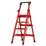 Folding Ladder Carbon Steel Protable Ladder Chair Strong Load-Bearing Kitchen Step Ladder Stool For Home Escada Step Ladders