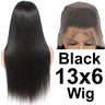 Remy 200 Density Transparent 13x6 HD Lace Frontal Wig Straight Lace Front Wigs Human Hair Ginger Orange Black Wig Witout Glue