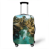 New Holiday style Print Luggage Cover for Travel Suitcase Protector Fits 18 ~32 Inch Zipper Elastic Suitcase cover