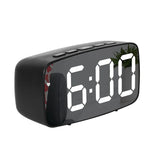 Snooze Function Digital Alarm Clock For Bedroom Bedside Led Square Single Face Desktop Digital Clock For Room