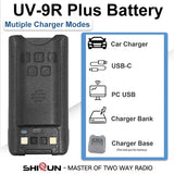 Baofeng UV-9R Battery USB C Charge 4800mAh Li-ion 7.4V UV-9R Pro UV-9G GMRS-9R UV-9R Plus BF-T57 Walkie Talkie Accessory 2800mAh