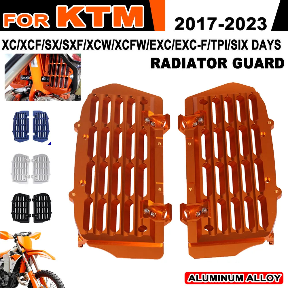 For KTM EXC XCF XC EXCF XCFW TPI Six Days 125 250 300 350 400 450 500 2017-2022 2023 Radiator Grille Guard Grill Cover Protector