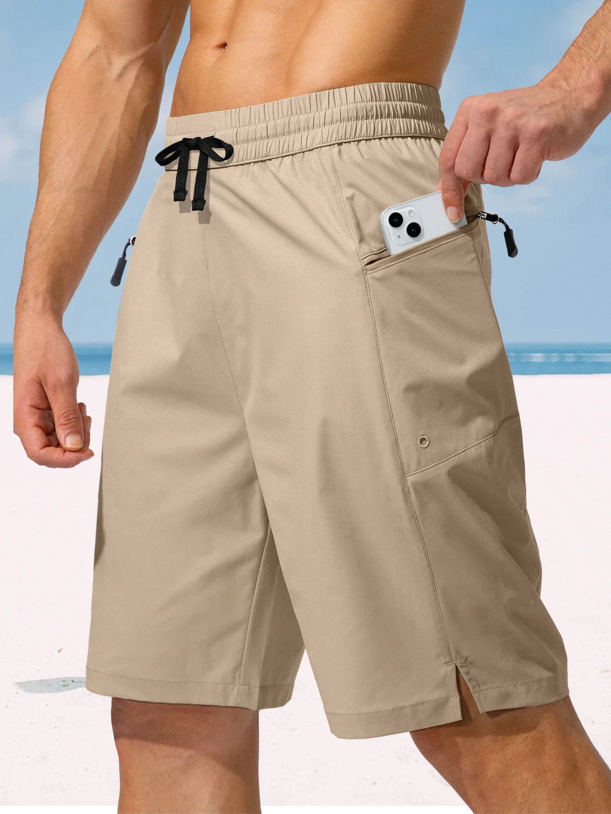 G Gradual Big and Tall Mens Swim Trunks, 9" Mens Designer Bathing Suit Boardshorts