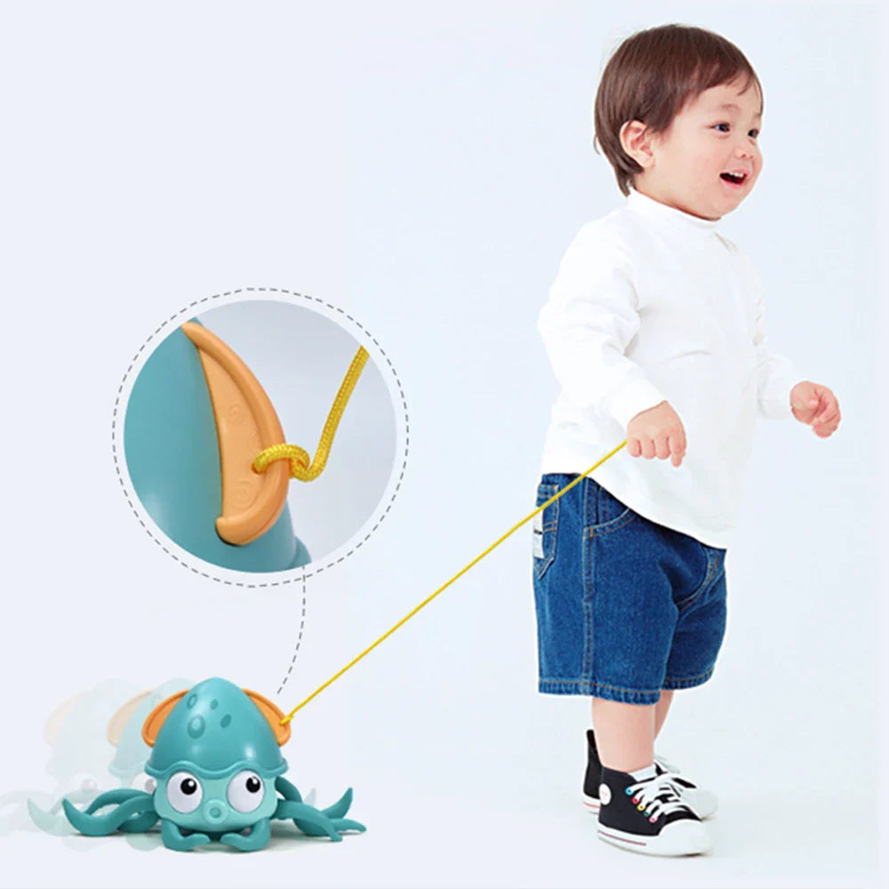 Baby Crawling Toys Crawling Octopus Toys With Music And Lights Motorized Toys With Automatic Obstacle Avoidance For Children