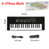 37 Keys Kids Electronic Piano Organ keyboard with Microphone Education Toys Musical Instrument Children Boy Girl Gifts