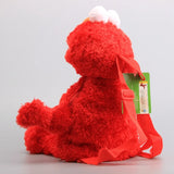 45cm Plush Backpack Bag Toy Red Elmo Blue Cookie Guy Yellow Big Bird Plush Bag Children's Schoolbag for Birthday Christmas Gifts