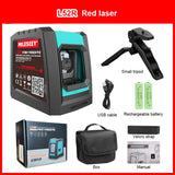 MiLESEEY 2 Lines Laser Level L52R L62 360 Laser Level L6 Green nivel Laser with Battery and Tripod лазерный уровень