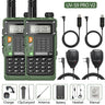 2PCS BaoFeng UV-S9 Pro V2 Walkie Talkie 10KM Long Range Transceiver Communicator Waterproof 10W Powerful UHF VHF Two Way Radio