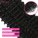 Curly Wave Hair Bundles With Lace Closure 5x5 HD Lace Closure Deep Wave Hair Bundles Remy Hair Weave Extensions With 4x4 Closure