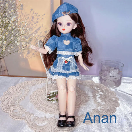 Attractive Eyes 1/6 Bjd Byte Dolls For Kid Girls Birthday Gift Ball-jointed Anime Figure Doll 30cm with Dresses Clothes Dress Up