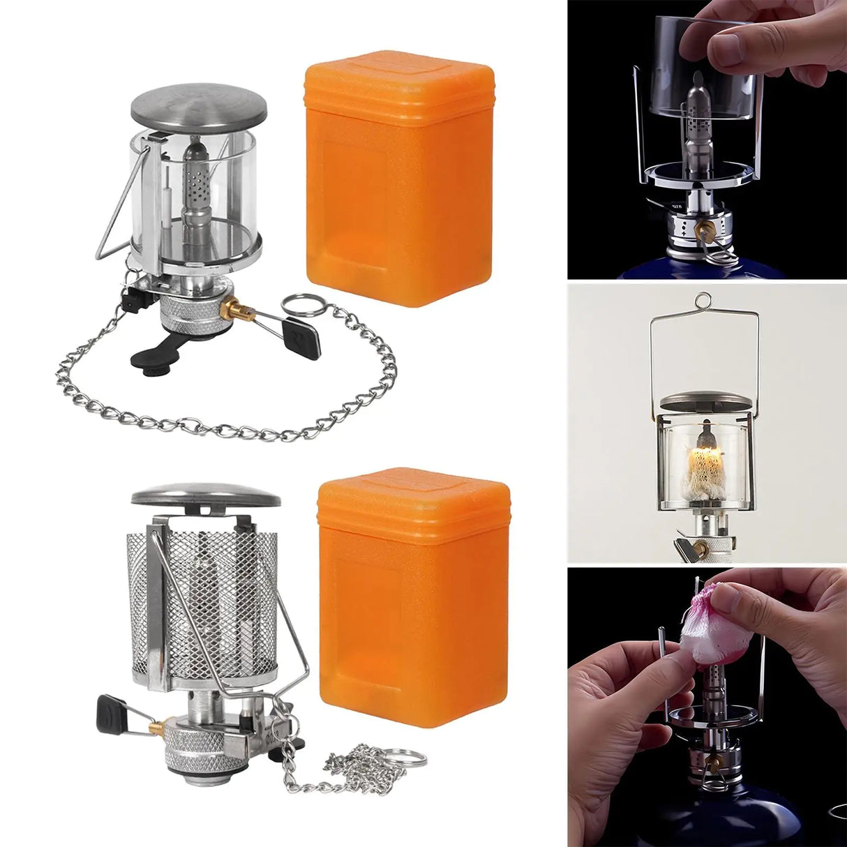 Compact Gas Lantern Compact Torch Camping Lights for Fishing Picnic Trekking