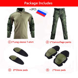 Tactical Military Uniform Airsoft Clothes Suits Training Suit Camouflage Hunting Shirts Pants Paintball Sets Military Pant Men