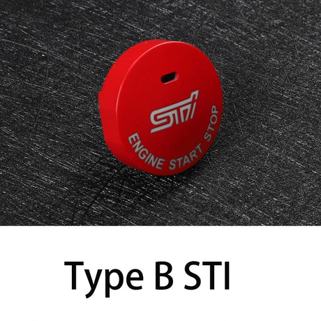 New Red Car Engine Start Stop Switch Cover Ignition Button For Subaru OUTBACK FORESTER BRZ Automobile Interior Accessories