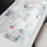 Mouse Pad Gaming Chinese Ancient Painting XL Mousepad XXL keyboard pad Natural Rubber Soft Non-Slip Office Accessories Mice Pad