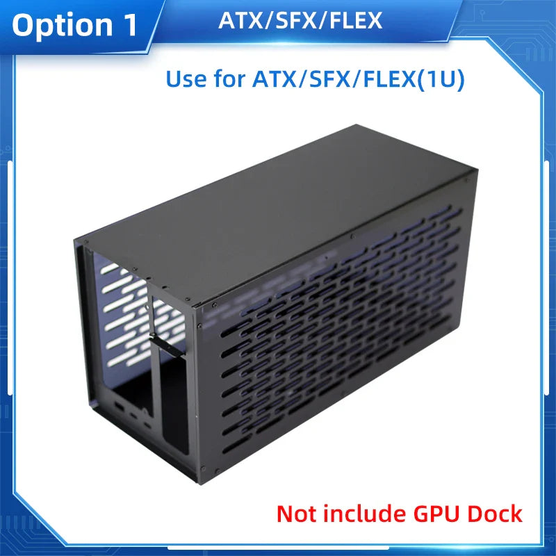 Case for TH3P4G3 Thunderbolt-compatible GPU Dock for Laptop Notebook to Graphic Card Use for ATX SFX FlEX (1U) Power Supply